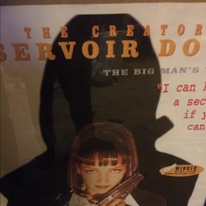 Framed pulp fiction poster